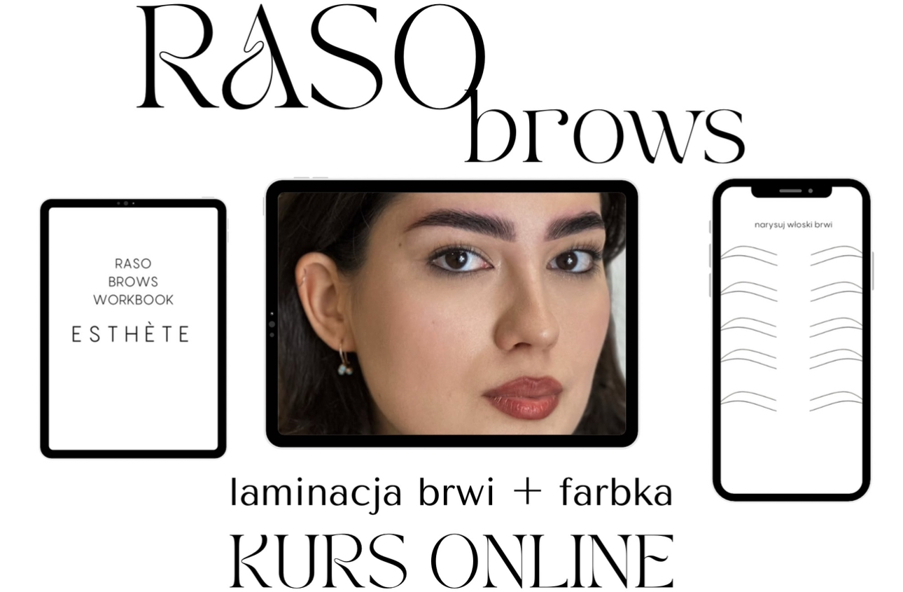 RASO BROWS szkolenie laminacja brwi + farbka